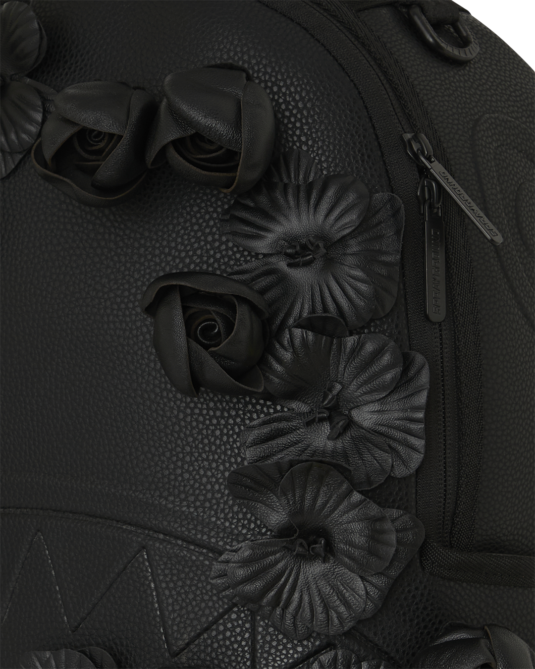 SPRAYGROUND® BACKPACK NYBG BLACK LEATHER FLOWERS BACKPACK