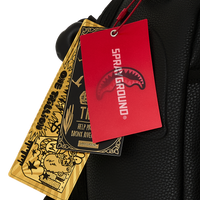 SPRAYGROUND® BACKPACK NYBG BLACK LEATHER FLOWERS BACKPACK