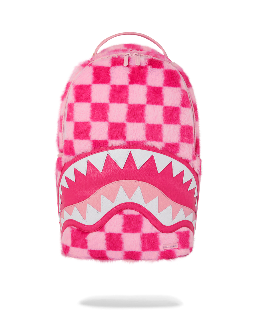 FURZILLA SHARK (PINK CHECK) BACKPACK – SPRAYGROUND®