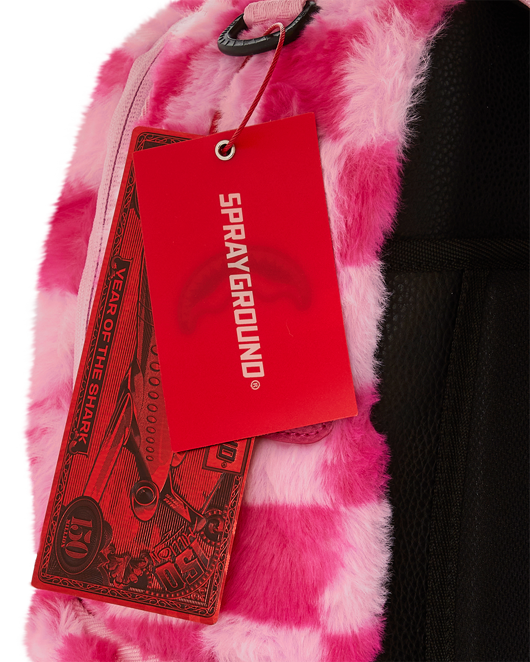 SPRAYGROUND® BACKPACK PINK FUR CHECK BACKPACK