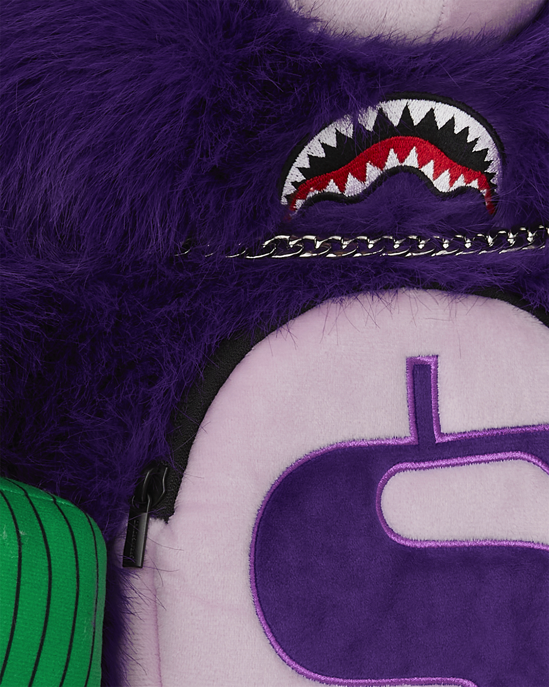 SPRAYGROUND® BACKPACK FURZILLA SHARK (PURP) MONEYBEAR BACKPACK