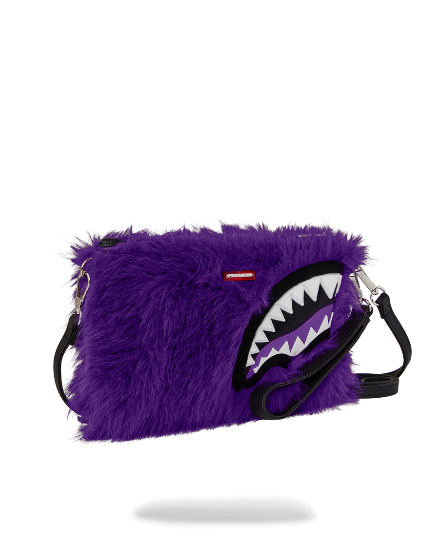 FURZILLA SHARK (PURP) CROSSOVER CLUTCH – SPRAYGROUND®