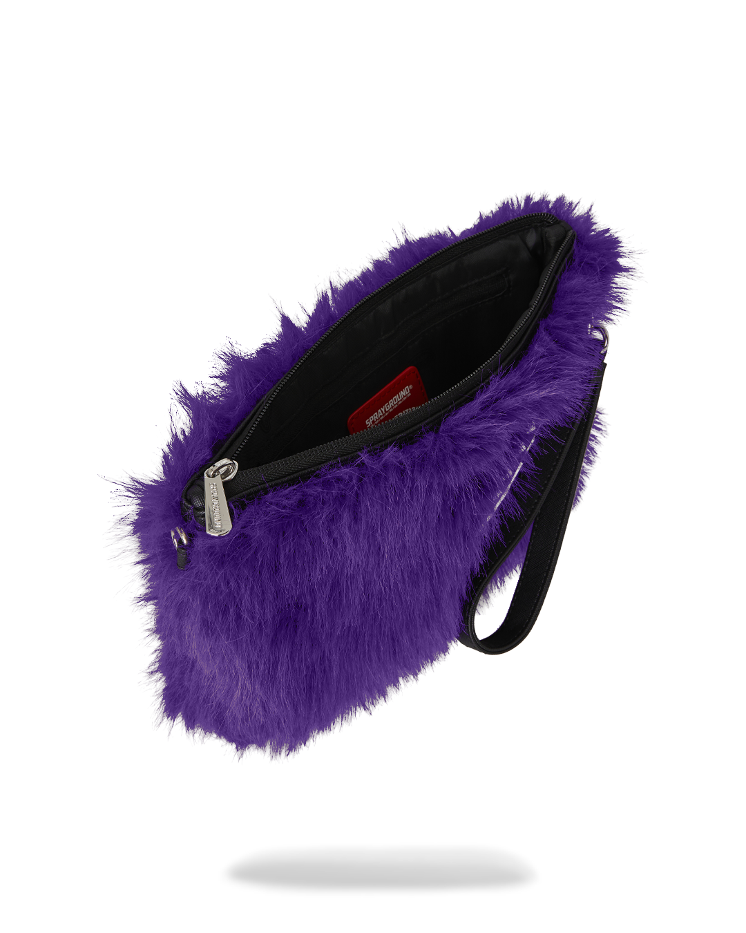 SPRAYGROUND® POUCHETTE FURZILLA SHARK (PURP) CROSSOVER CLUTCH