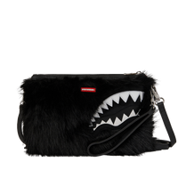 SPRAYGROUND® POUCHETTE FUR CRAY BLACK CROSSOVER CLUTCH