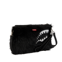 SPRAYGROUND® POUCHETTE FUR CRAY BLACK CROSSOVER CLUTCH