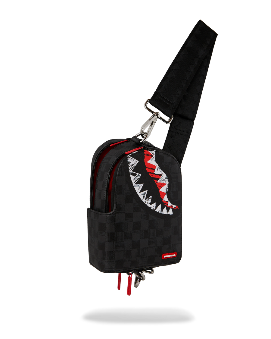 SPRAYGROUND® SLING SCRIBBLE SHARK BACKPACK SLING