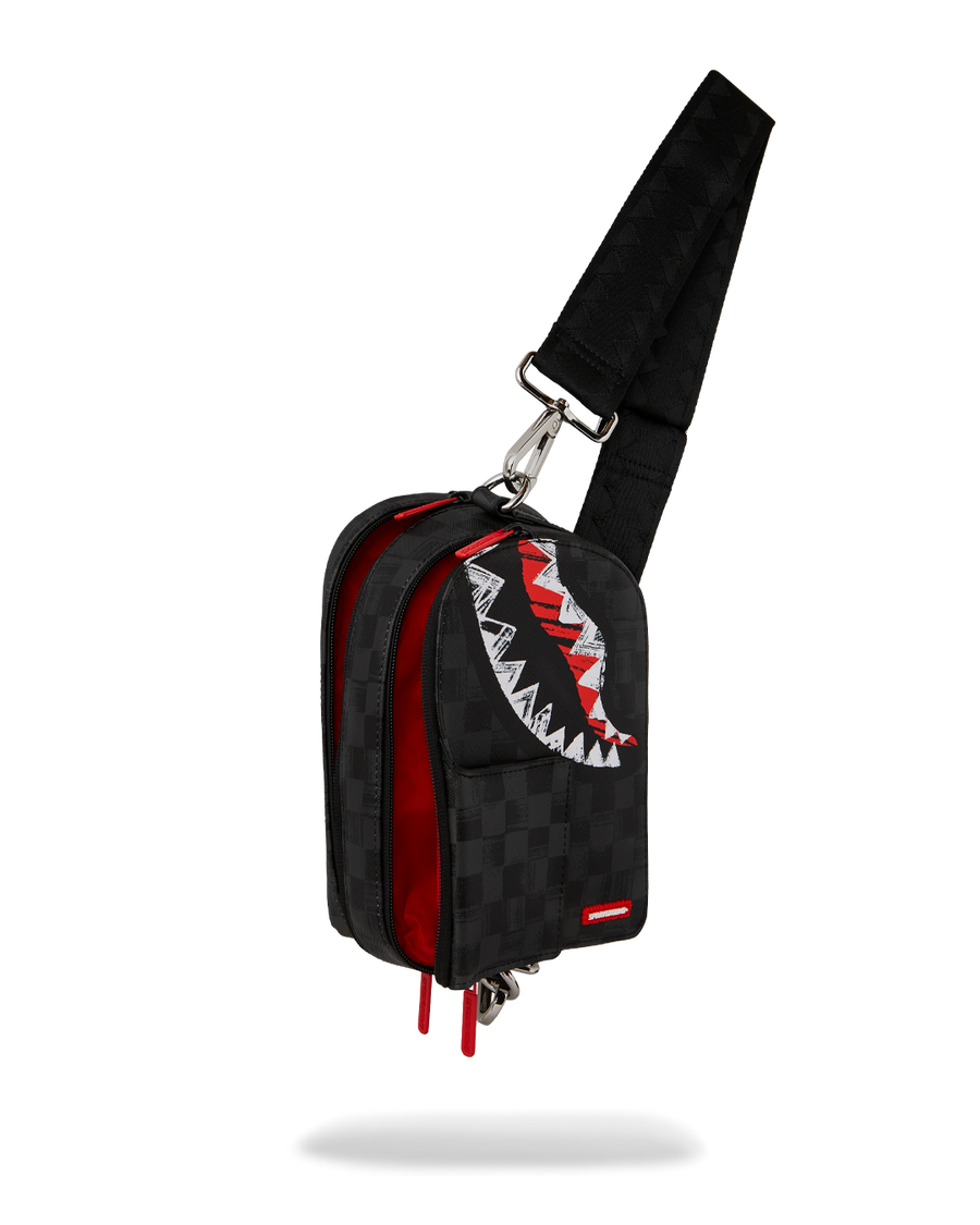 SPRAYGROUND® SLING SCRIBBLE SHARK BACKPACK SLING