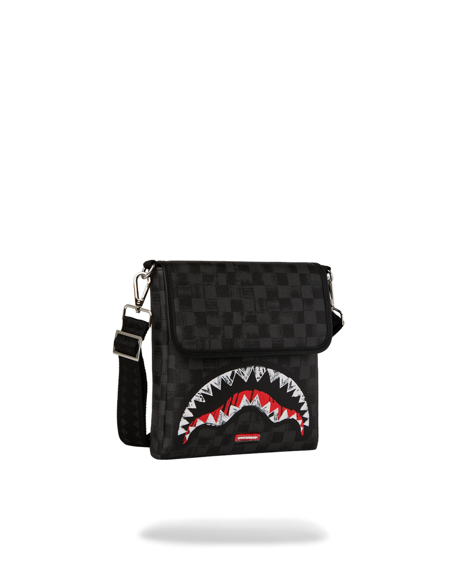 SPRAYGROUND® SLING SCRIBBLE SHARK MESSENGER SLING