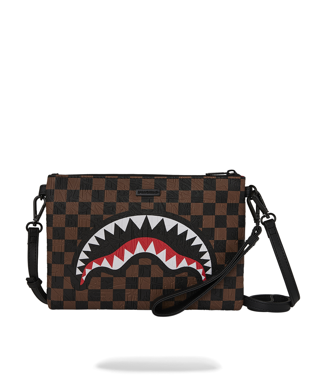 SPRAYGROUND® POUCHETTE CHECK 2 EMBOSS CROSSOVER CLUTCH