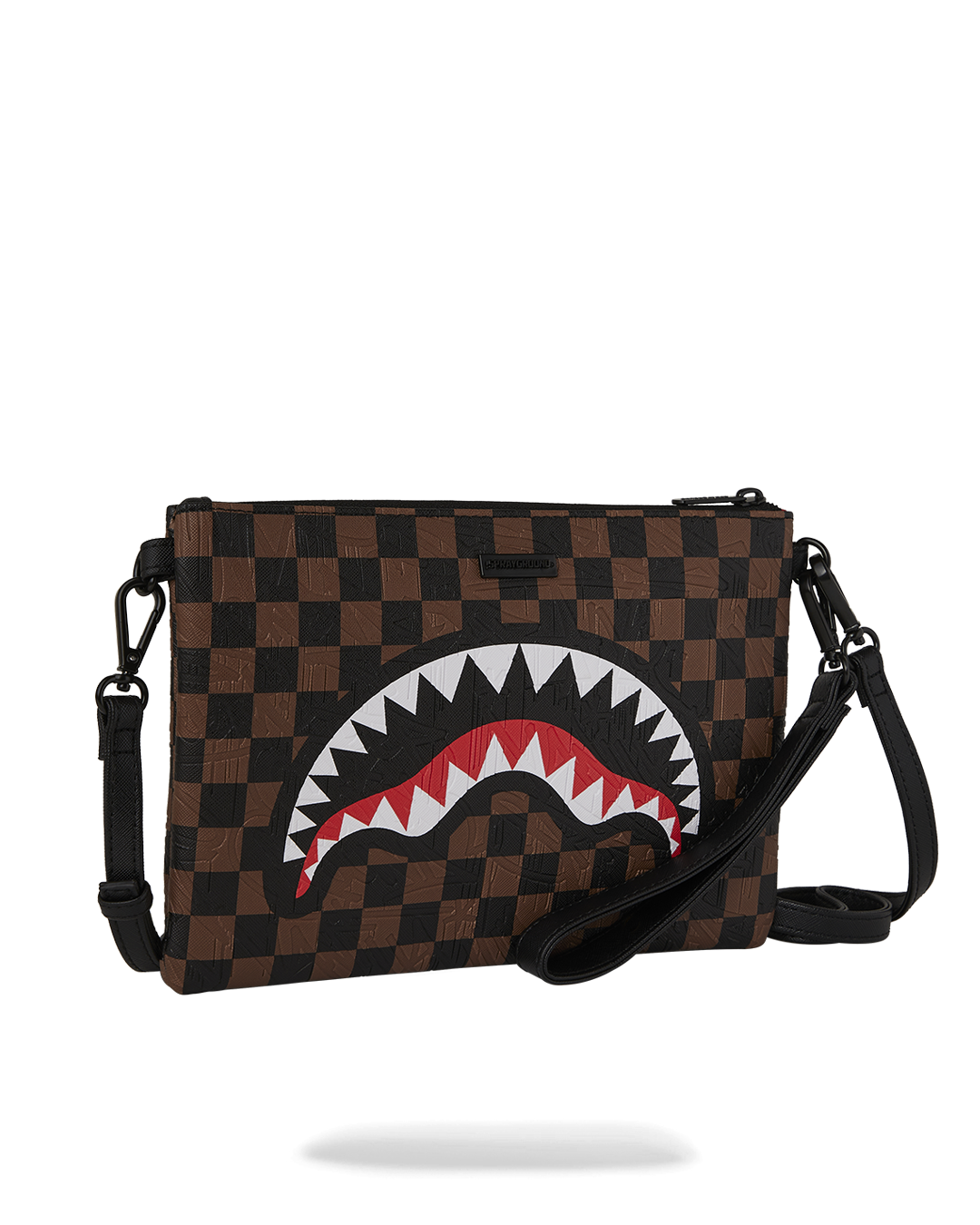 SPRAYGROUND® POUCHETTE CHECK 2 EMBOSS CROSSOVER CLUTCH