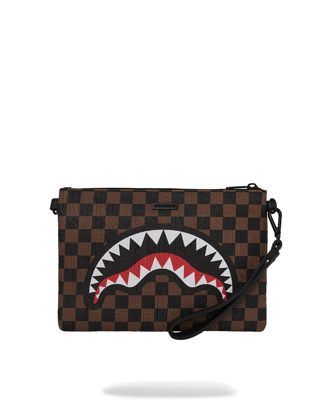 SPRAYGROUND® POUCHETTE CHECK 2 EMBOSS CROSSOVER CLUTCH