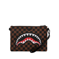 SPRAYGROUND® POUCHETTE CHECK 2 EMBOSS CROSSOVER CLUTCH