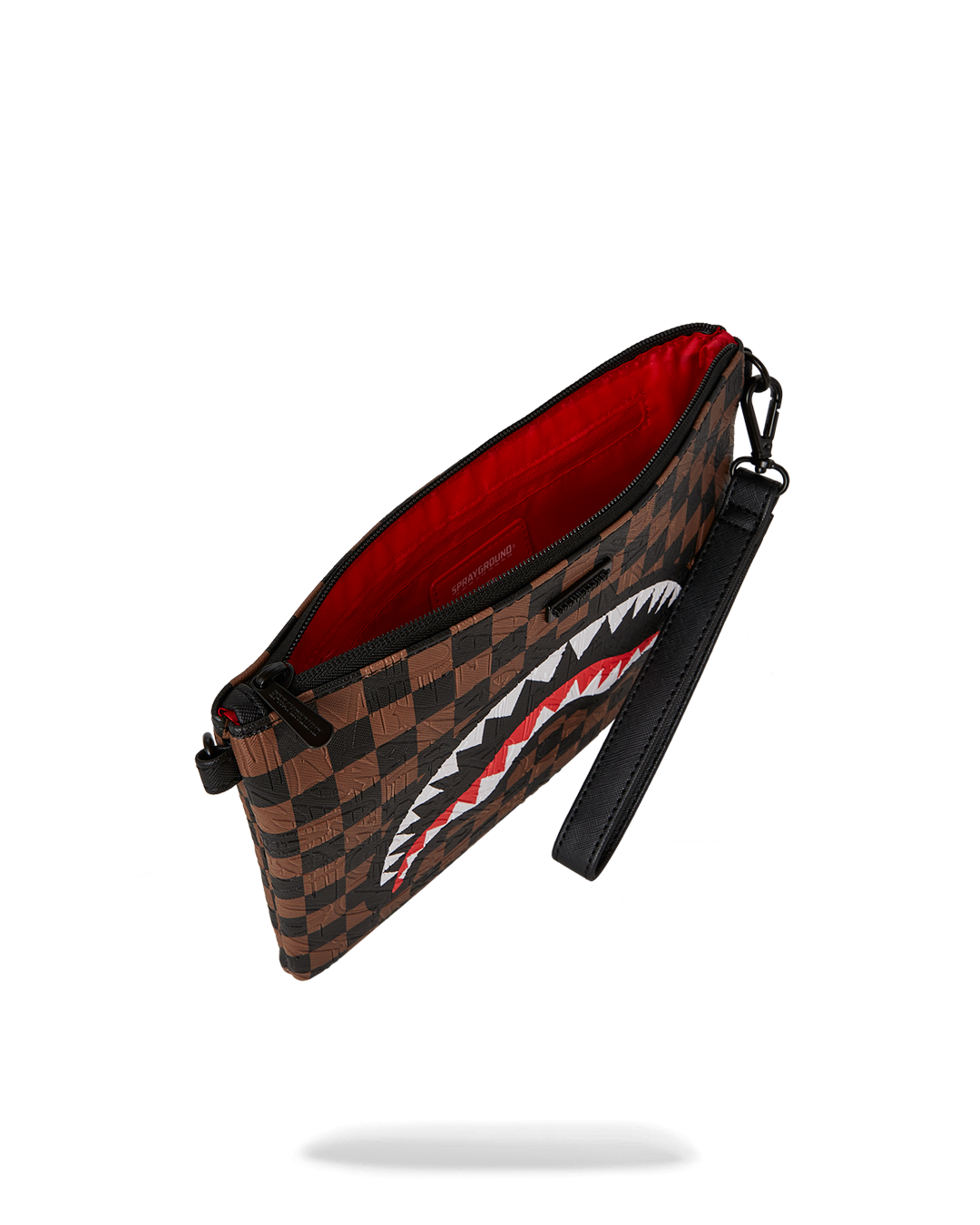 SPRAYGROUND® POUCHETTE CHECK 2 EMBOSS CROSSOVER CLUTCH