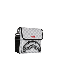 SPRAYGROUND® SLING BLACK STENCIL SHARK MESSENGER SLING