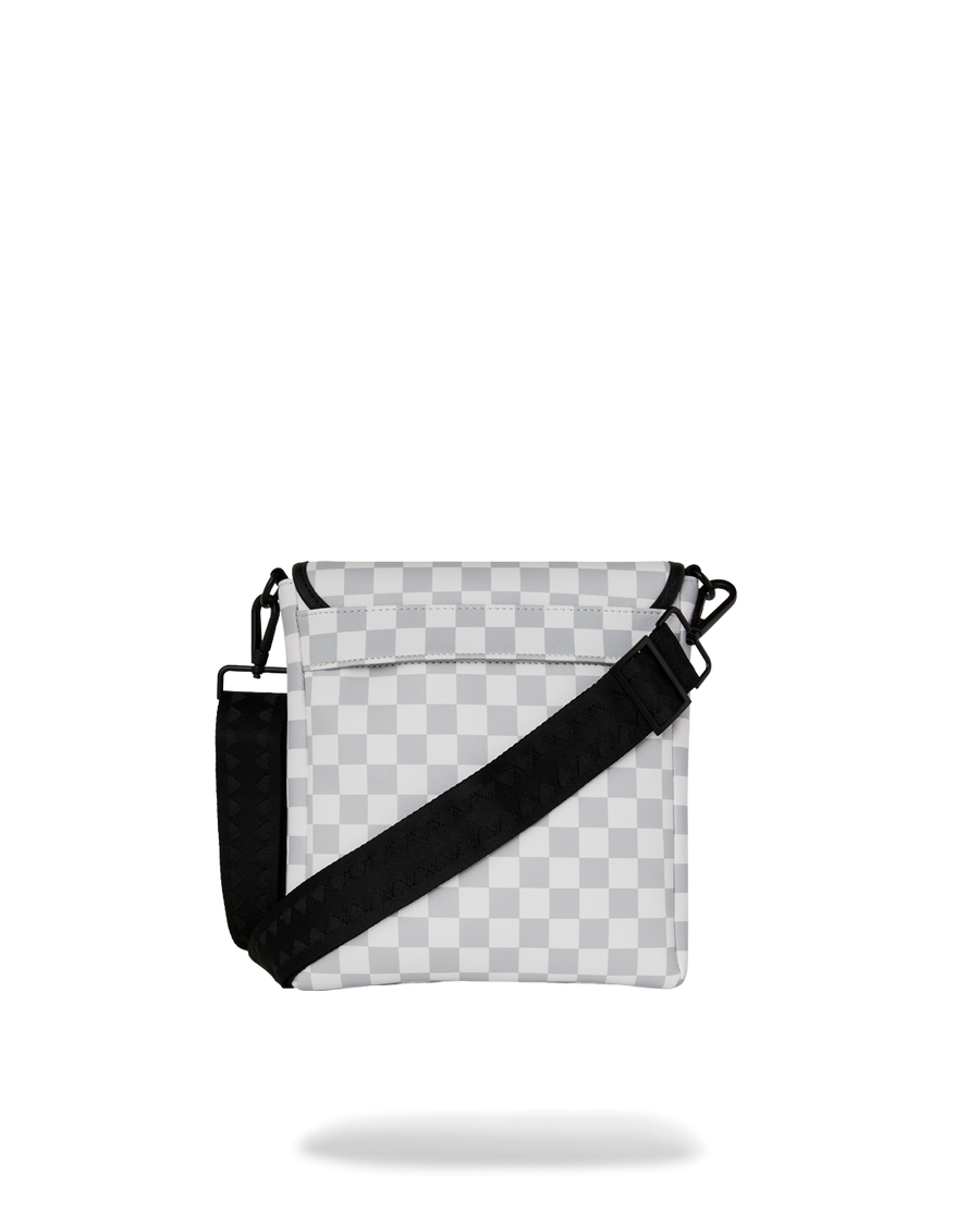 SPRAYGROUND® SLING BLACK STENCIL SHARK MESSENGER SLING