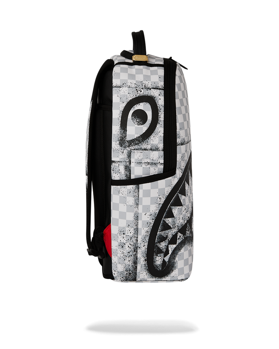 SPRAYGROUND® BACKPACK BLACK STENCIL SHARK BACKPACK