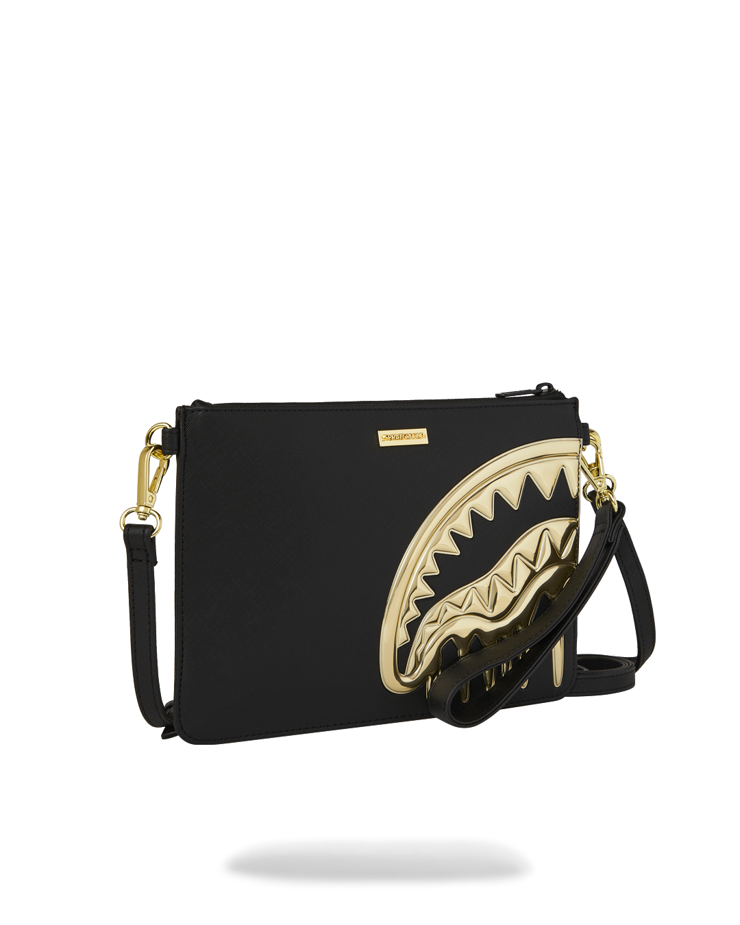 SPRAYGROUND® POUCHETTE GOLD AND DANGEROUS CROSSOVER CLUTCH