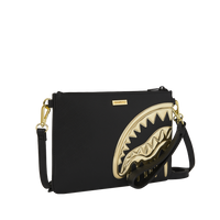 SPRAYGROUND® POUCHETTE GOLD AND DANGEROUS CROSSOVER CLUTCH