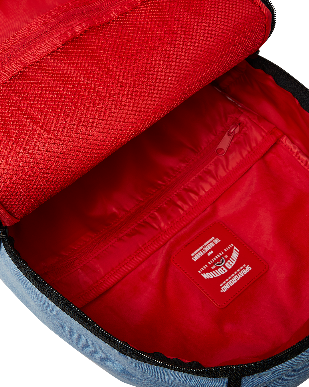 SPRAYGROUND® BACKPACK DENIM TEAR 3 AM PATCHES BACKPACK