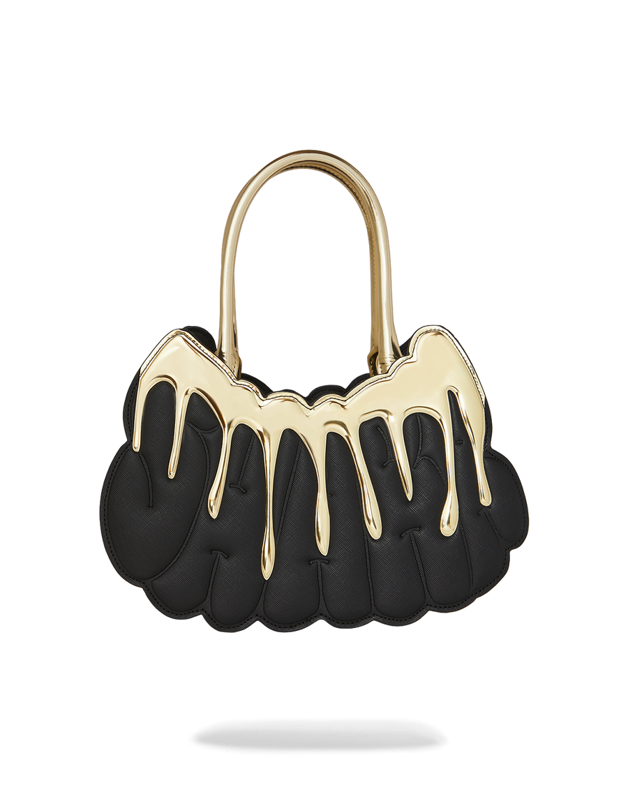 SPRAYGROUND® HANDBAG GOLD AND DANGEROUS SHARK HANDBAG