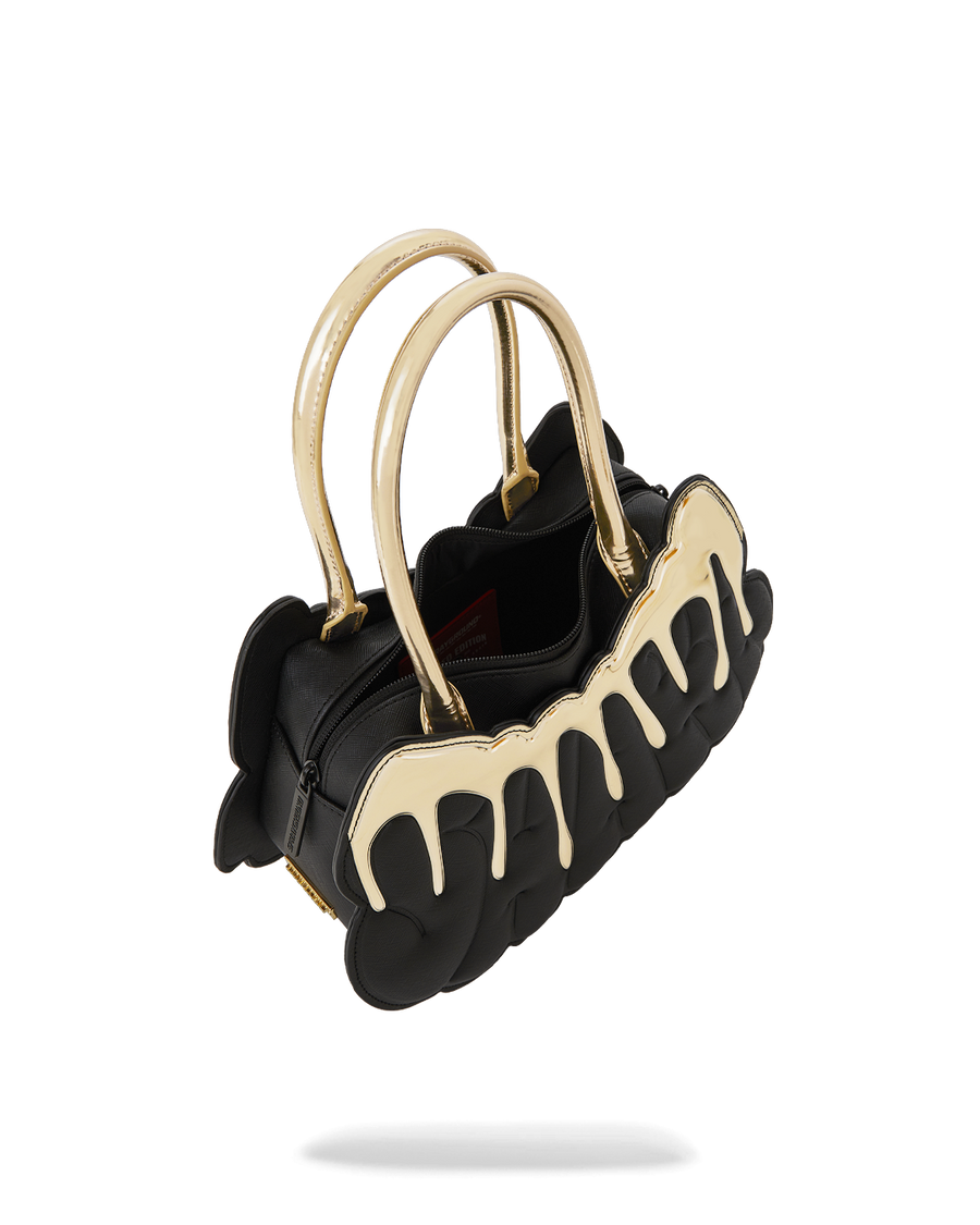 SPRAYGROUND® HANDBAG GOLD AND DANGEROUS SHARK HANDBAG