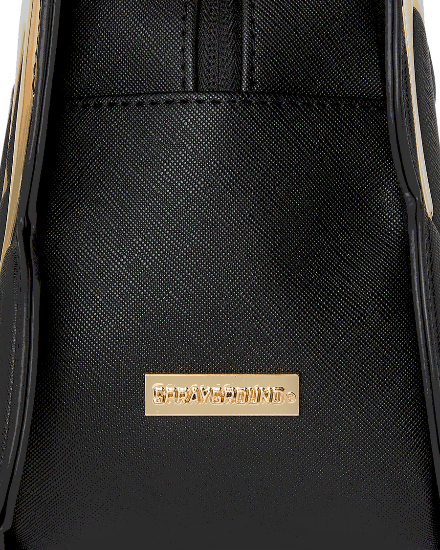 SPRAYGROUND® HANDBAG GOLD AND DANGEROUS SHARK HANDBAG