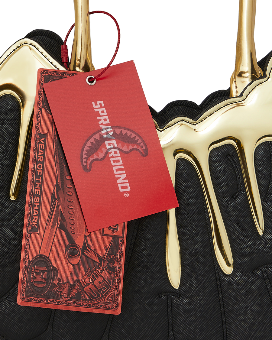 SPRAYGROUND® HANDBAG GOLD AND DANGEROUS SHARK HANDBAG
