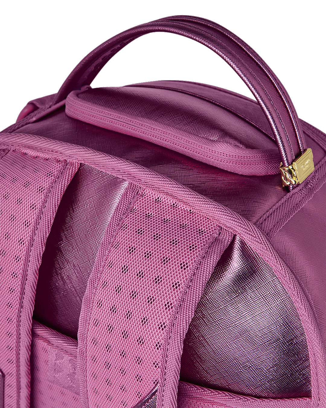 SPRAYGROUND® BACKPACK METALLIC PINK METALLIC DRIP BACKPACK