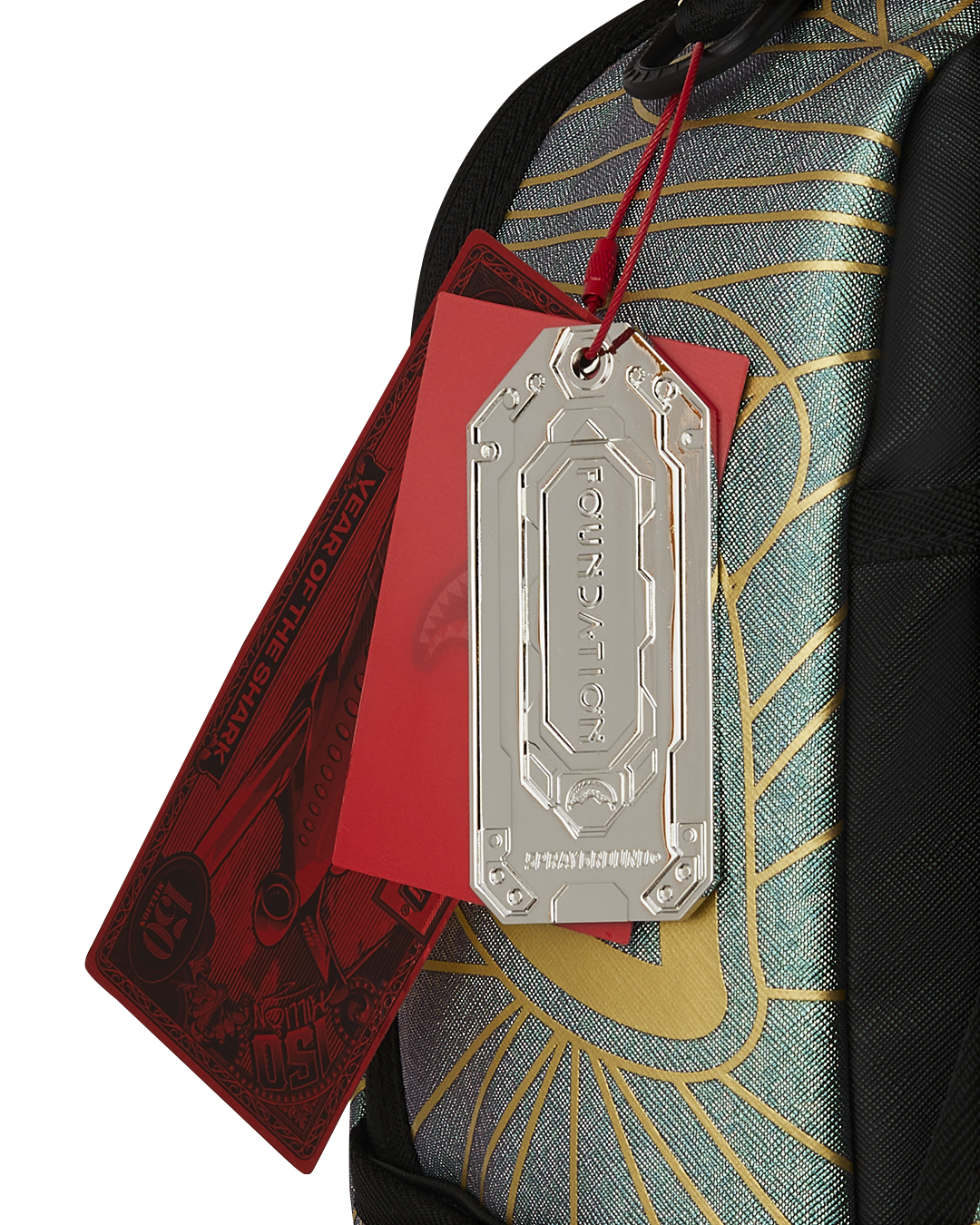 SPRAYGROUND® BACKPACK FOUNDATION CRYSTAL IRIDESCENT SHARK BACKPACK