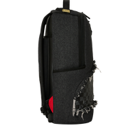 SPRAYGROUNDÂ® BACKPACK BLACK DENIM TEAR SHARK BACKPACK