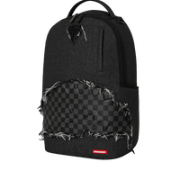 SPRAYGROUNDÂ® BACKPACK BLACK DENIM TEAR SHARK BACKPACK