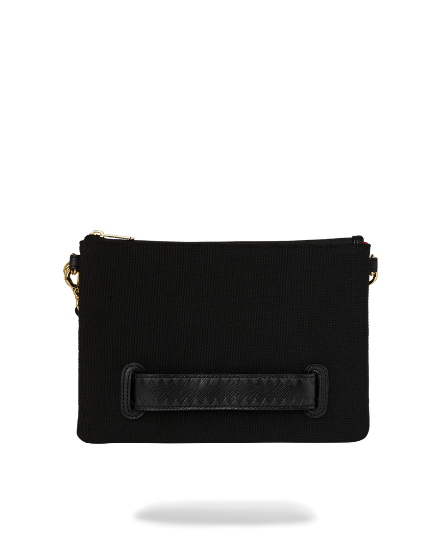 SPRAYGROUND® POUCHETTE SHARK CENTRAL KNIT CROSSOVER CLUTCH