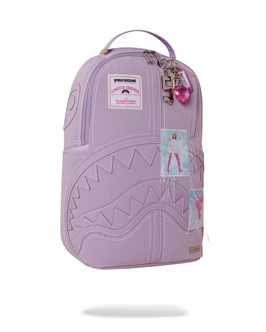 SPRAYGROUND® BACKPACK PURPLE CANVAS STITCH BACKPACK