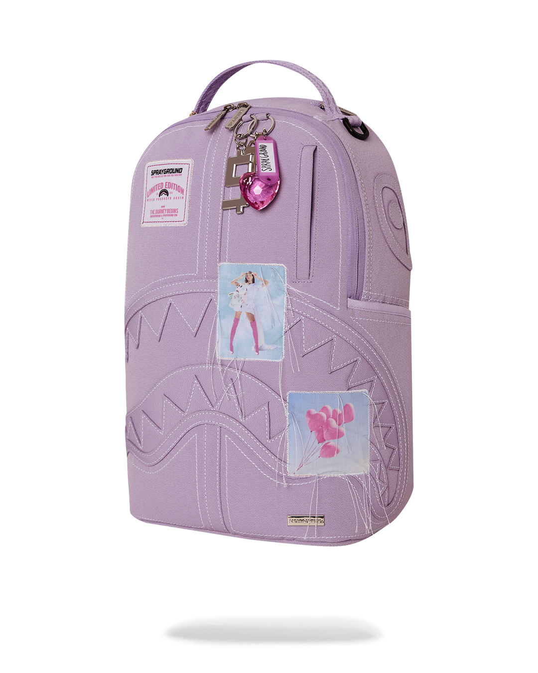 SPRAYGROUND® BACKPACK PURPLE CANVAS STITCH BACKPACK