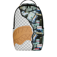 SPRAYGROUNDÂ® BACKPACK CREAM CHECK FULL OF CASH BACKPACK