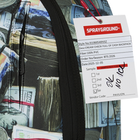 SPRAYGROUNDÂ® BACKPACK CREAM CHECK FULL OF CASH BACKPACK