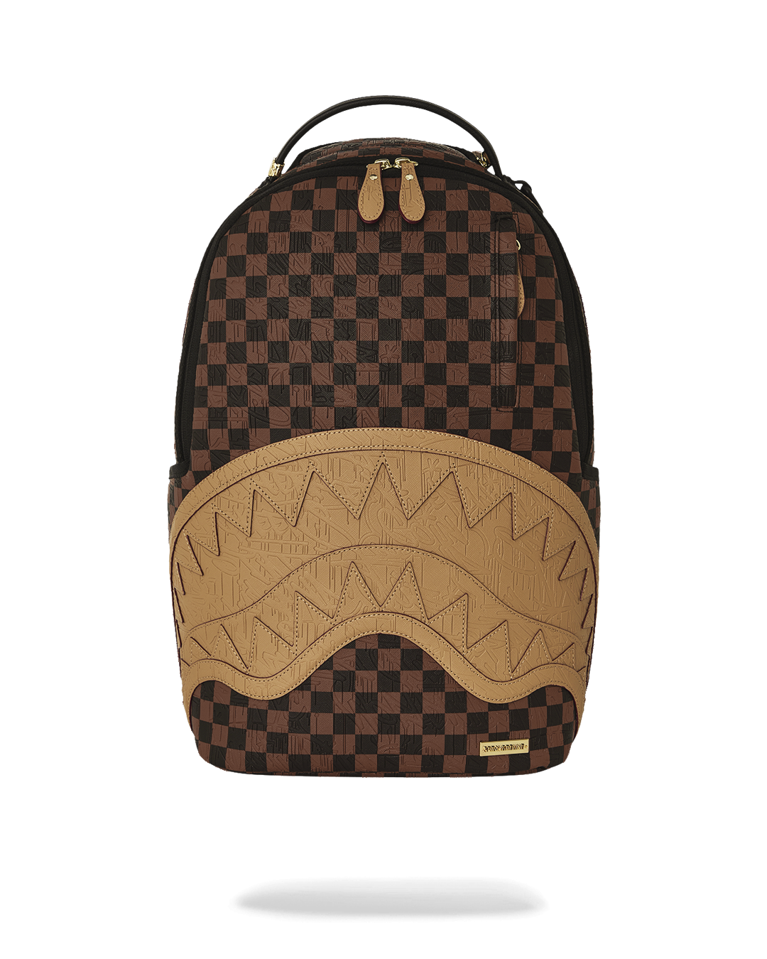 SPRAYGROUND® BACKPACK EMBOSSED CHECK BROWN BACKPACK