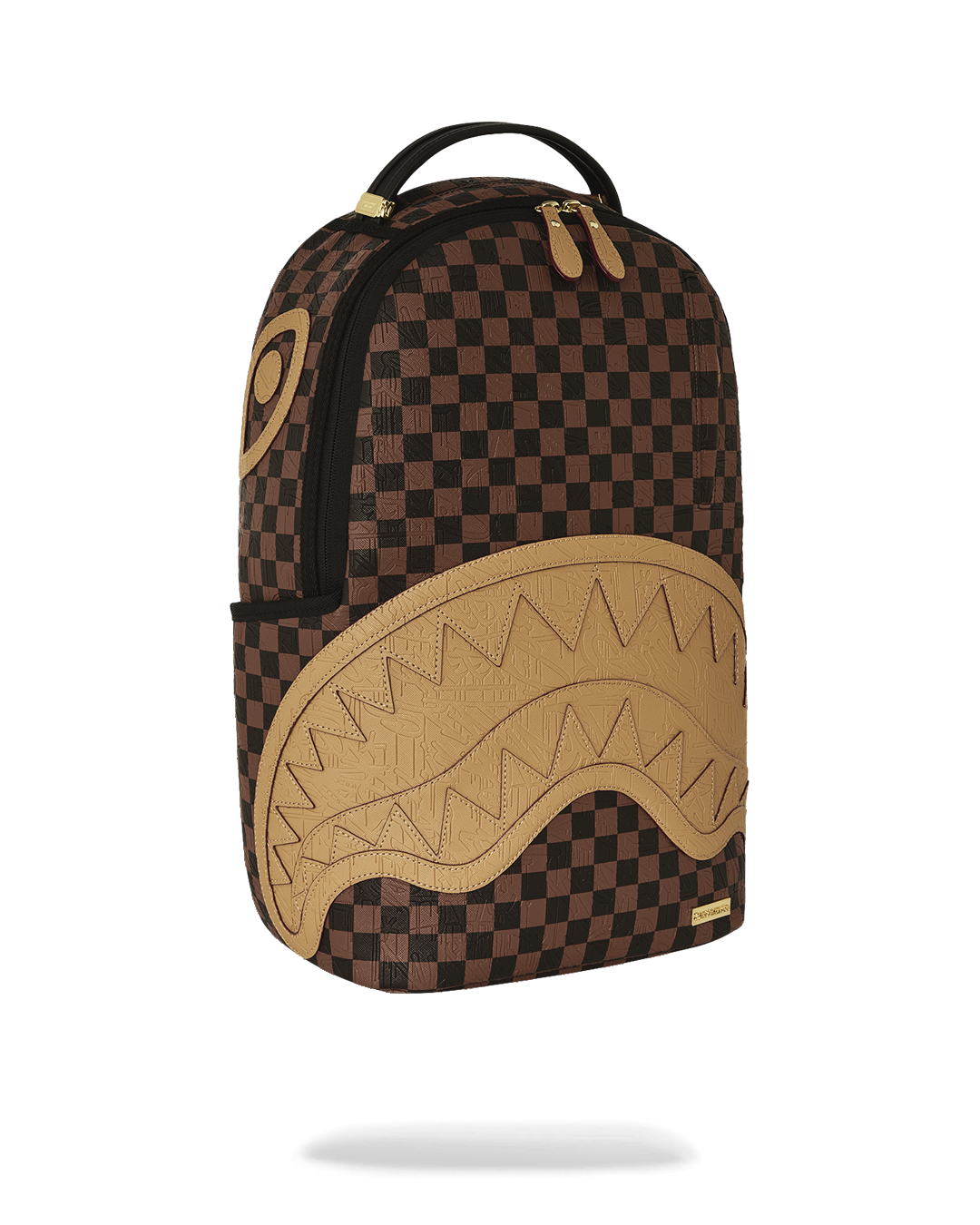 SPRAYGROUND® BACKPACK EMBOSSED CHECK BROWN BACKPACK