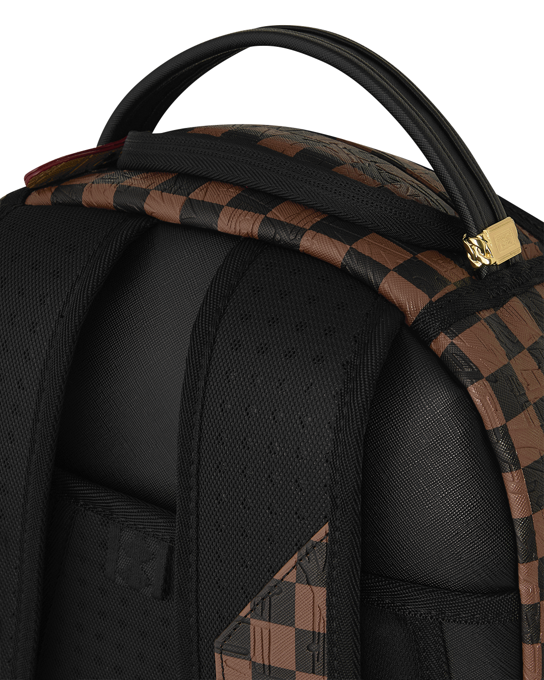 SPRAYGROUND® BACKPACK EMBOSSED CHECK BROWN BACKPACK