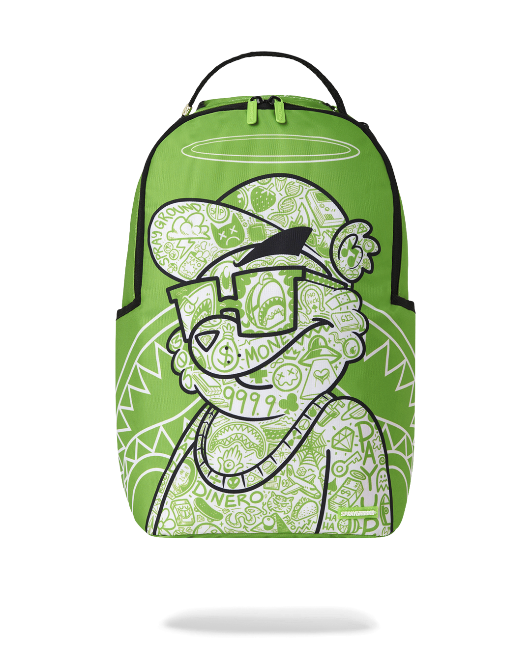 SPRAYGROUND® BACKPACK MONEY BEAR COLOR BLOCK DOODLE BACKPACK