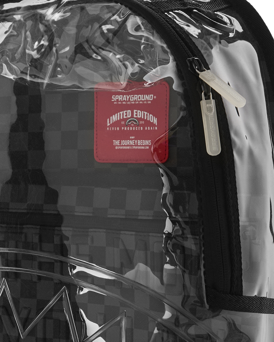 SPRAYGROUND® BACKPACK HIDDEN MESSAGE CLEAR BACKPACK