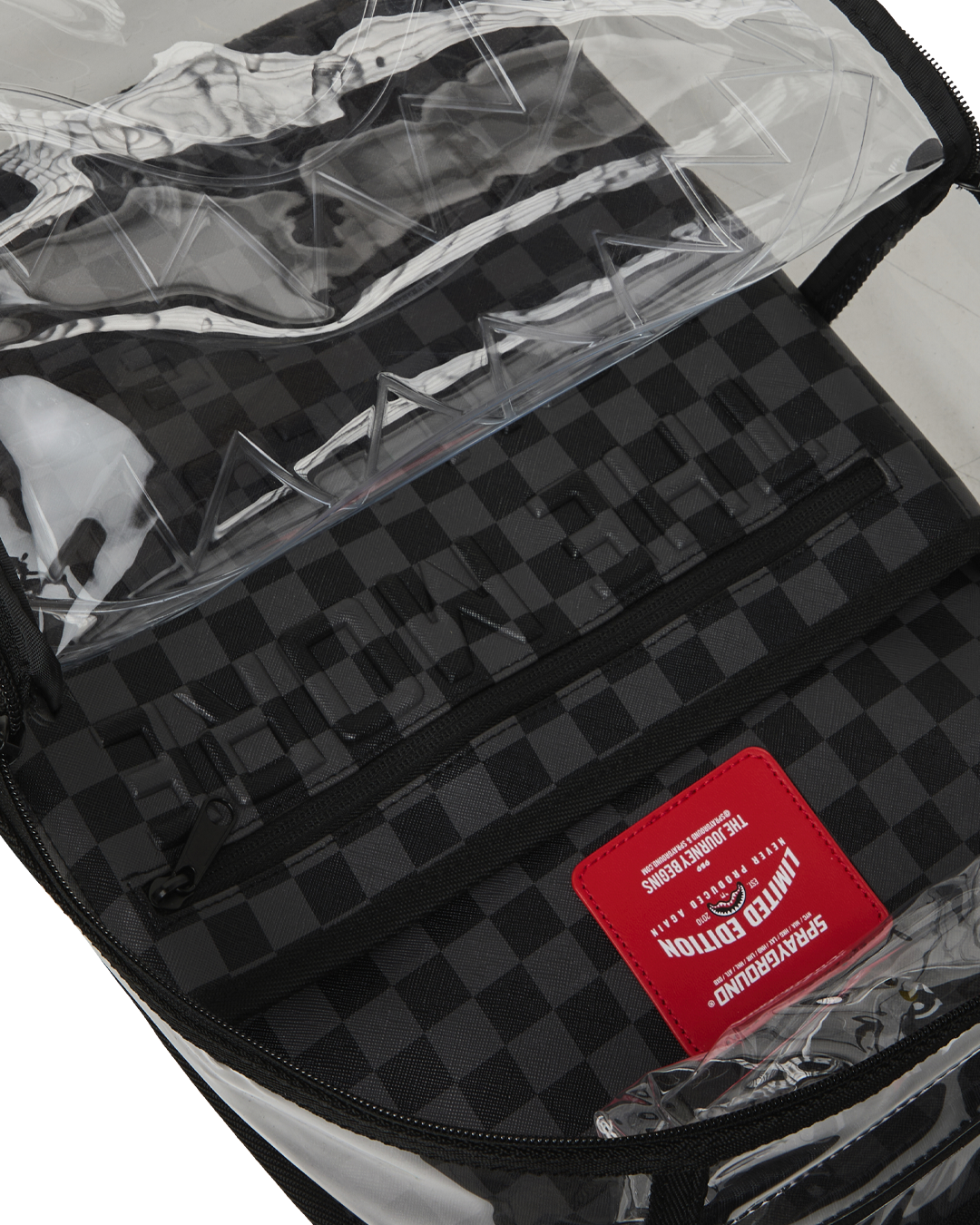 SPRAYGROUND® BACKPACK HIDDEN MESSAGE CLEAR BACKPACK