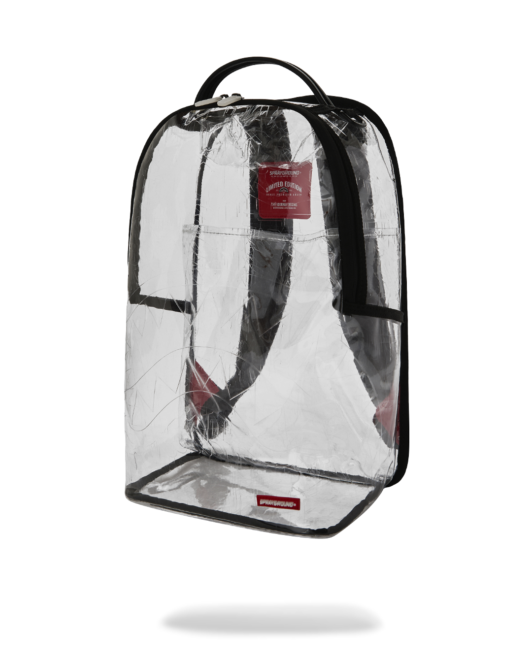 SPRAYGROUND® BACKPACK EMBOSSED GRAFF FULLY CLEAR BACKPACK