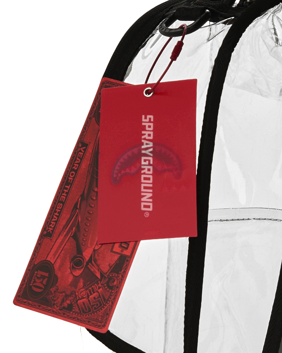 SPRAYGROUND® BACKPACK EMBOSSED GRAFF FULLY CLEAR BACKPACK
