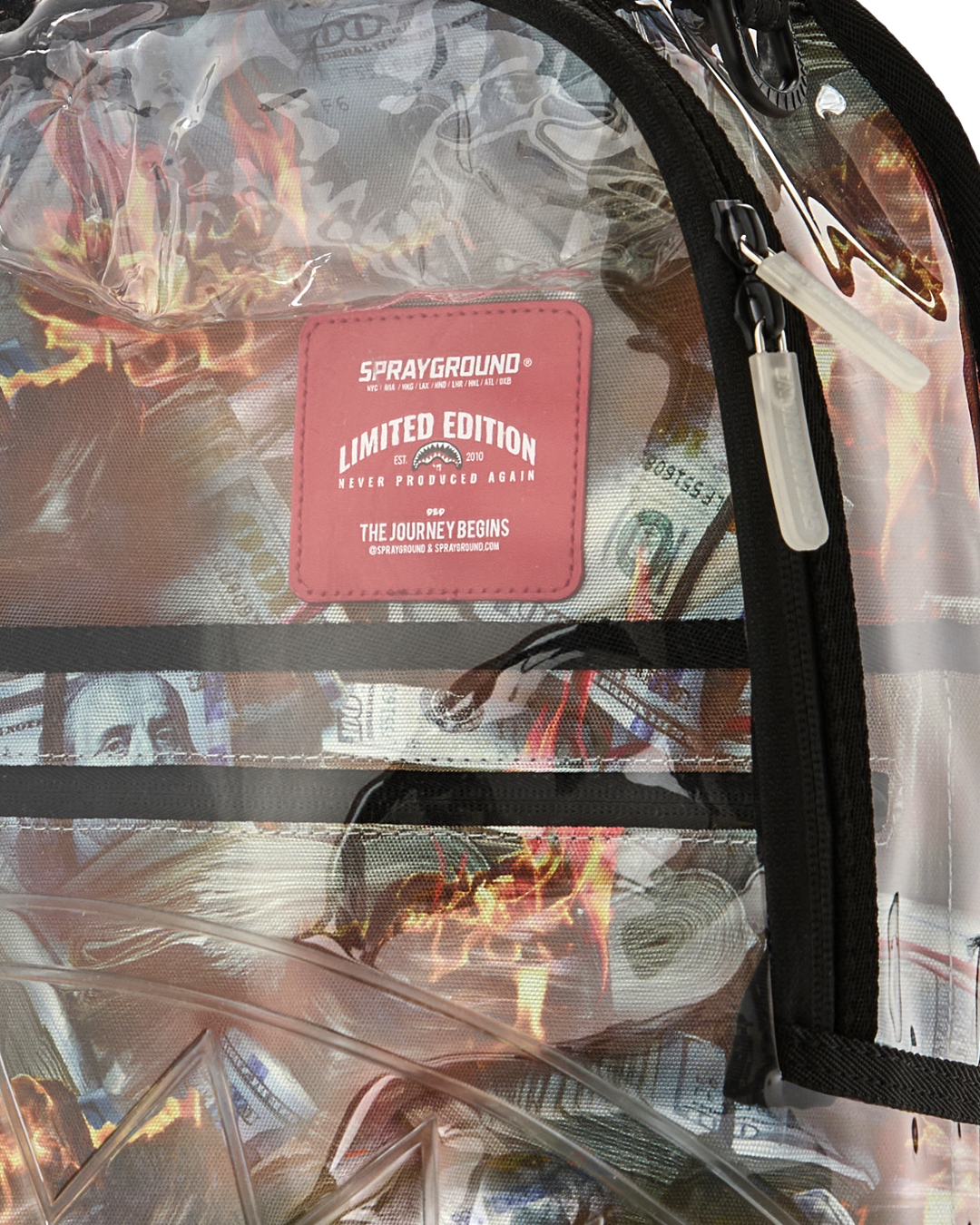 SPRAYGROUND® BACKPACK FULL OF CASH CLEAR BACKPACK