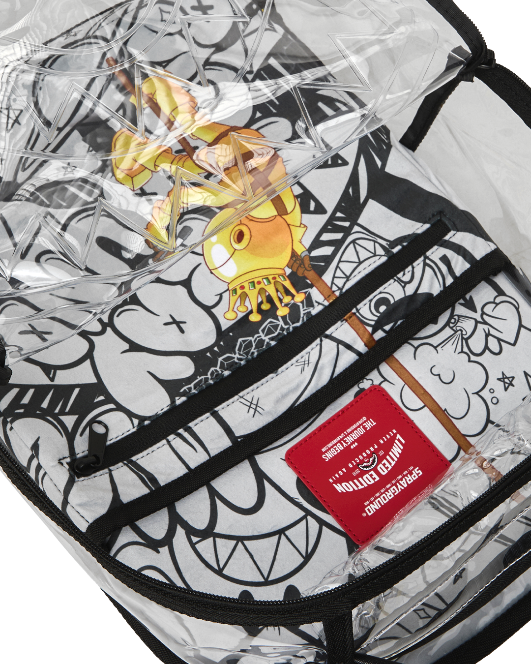 SPRAYGROUND® BACKPACK ASTROMANE DOODLE CLEAR BACKPACK