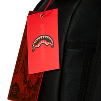 SPRAYGROUND® BACKPACK MISSING BAG FLYER ON BAG WITH REAL CUT STRIPS BACKPACK