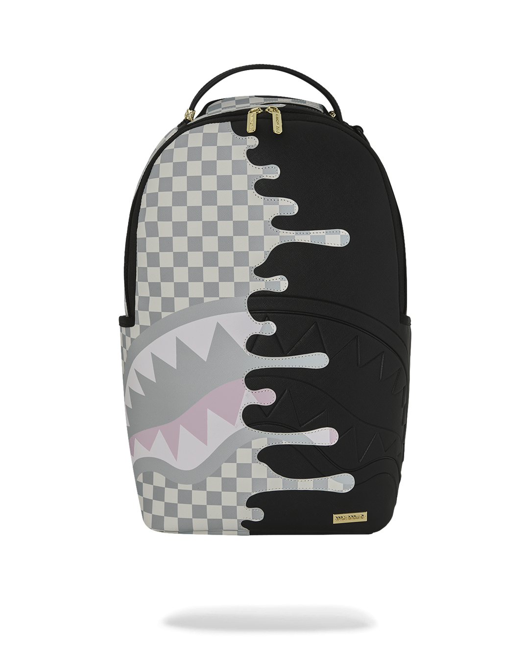 SPRAYGROUND® BACKPACK CREAM CHECK SIDE DRIP BACKPACK