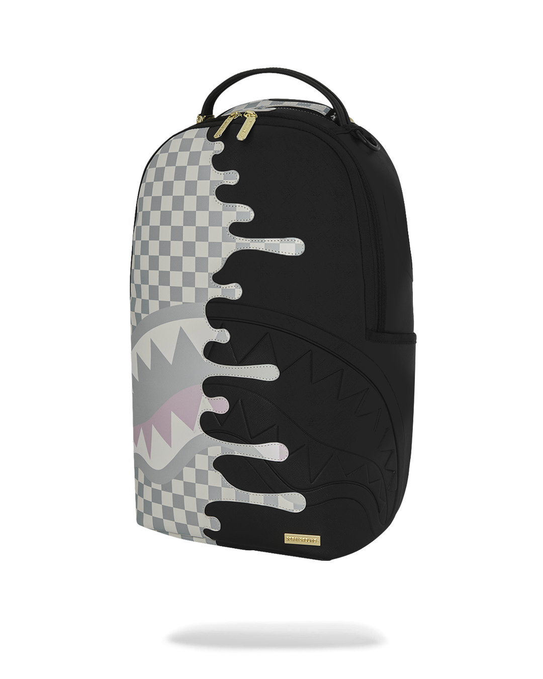 SPRAYGROUND® BACKPACK CREAM CHECK SIDE DRIP BACKPACK
