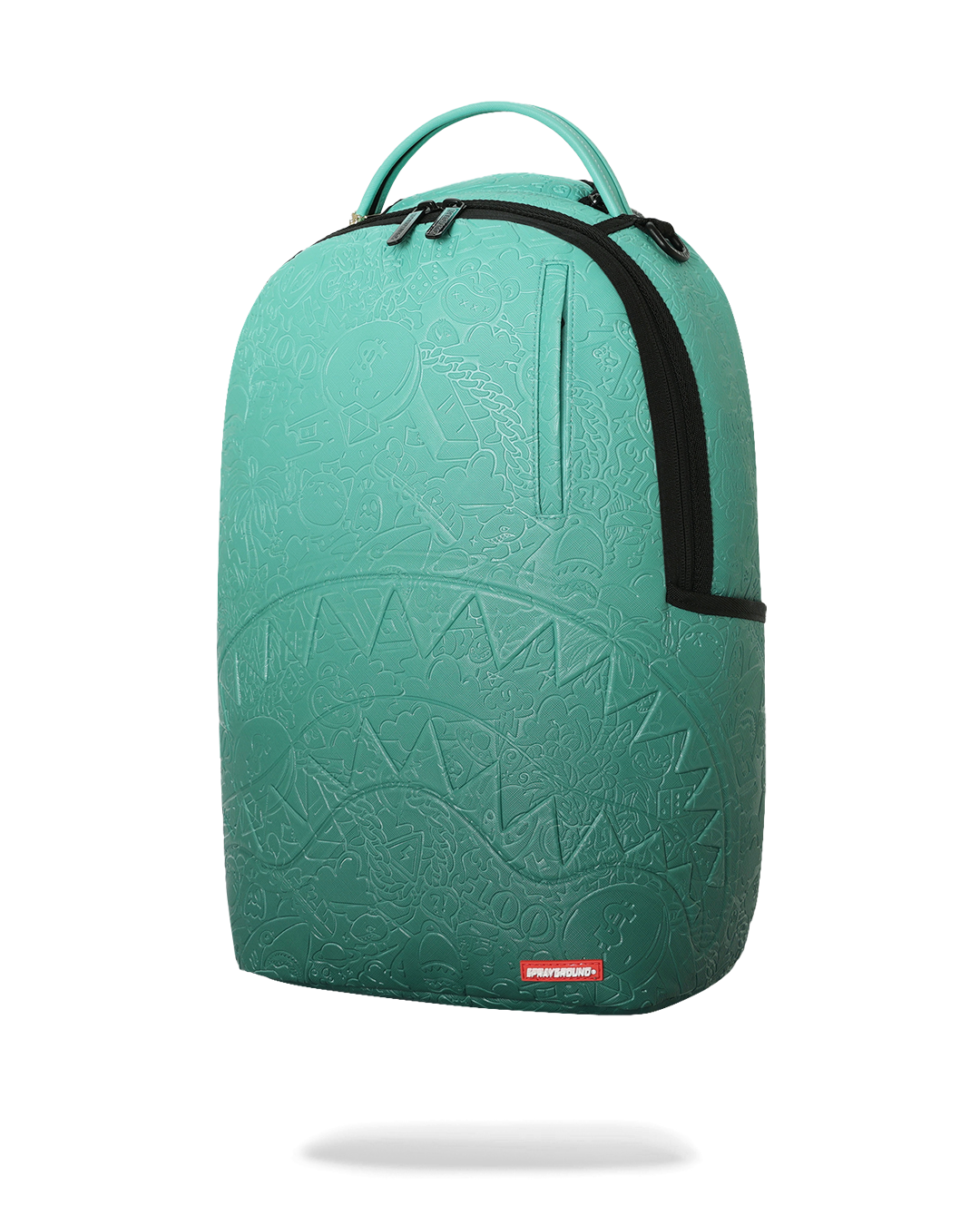 SPRAYGROUND® BACKPACK TURQUOISE DOODLE EMBOSS BACKPACK
